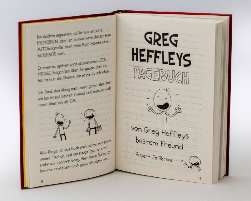 Buchcover und Innenansicht für das Buch: Diary of an Awesome Friendly Kid