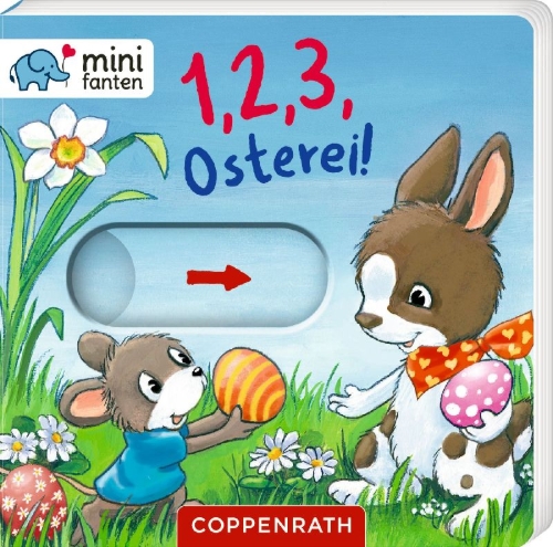 Buchcover und Innenansicht für das Buch: minifanten 46: 1, 2, 3, Osterei!