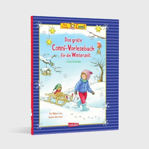 Buchcover und Innenansicht für das Buch: Das große Conni-Vorlesebuch für die Winterzeit