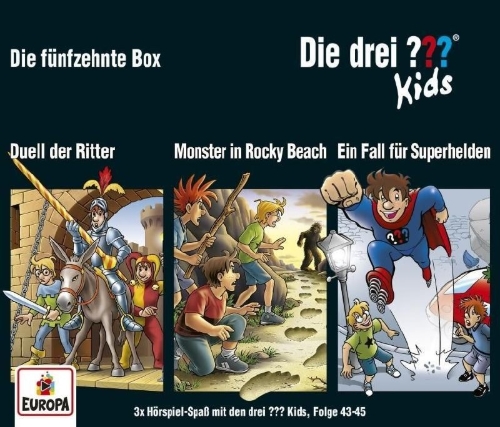 Buchcover und Innenansicht für das Buch: Die drei ??? Kids 3er Box 15. Folgen 43-45