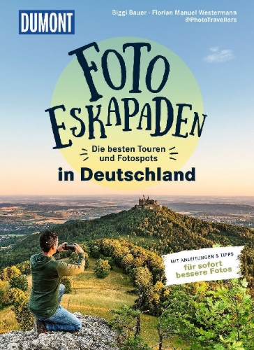 Buchcover und Innenansicht für das Buch: Foto-Eskapaden in Deutschland