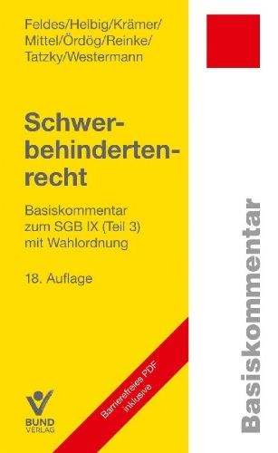 Buchcover und Innenansicht für das Buch: Schwerbehindertenrecht