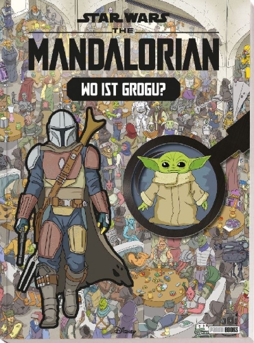 Buchcover und Innenansicht für das Buch: Star Wars the Mandalorian: Search-and-Find Book