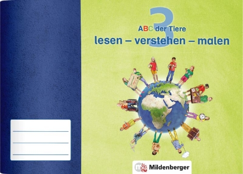 Buchcover und Innenansicht für das Buch: ABC der Tiere 3 · lesen - verstehen - malen