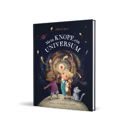 Buchcover und Innenansicht für das Buch: Mein Knopf, ein Universum