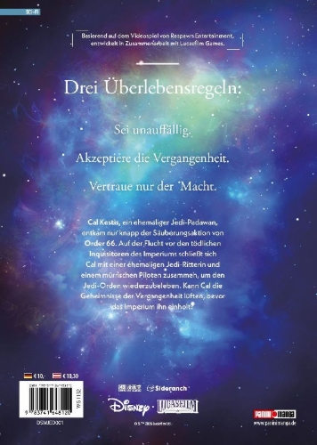 Buchcover und Innenansicht für das Buch: Star Wars Jedi: Fallen Order (Manga) 01