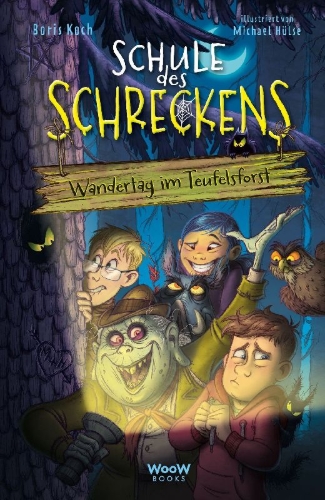 Buchcover und Innenansicht für das Buch: Schule des Schreckens: Wandertag im Teufelsforst