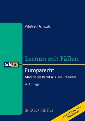 Buchcover und Innenansicht für das Buch: Europarecht