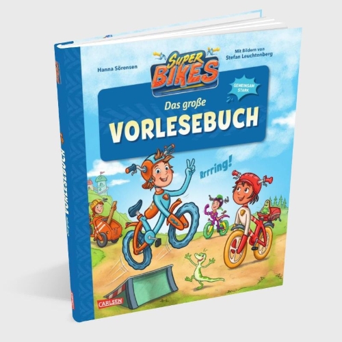 Buchcover und Innenansicht für das Buch: SUPERBIKES Das große Vorlesebuch