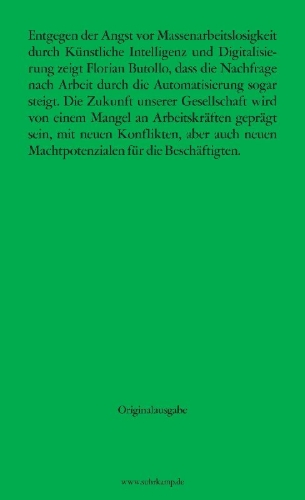 Buchcover und Innenansicht für das Buch: Das knappe Gut Arbeit