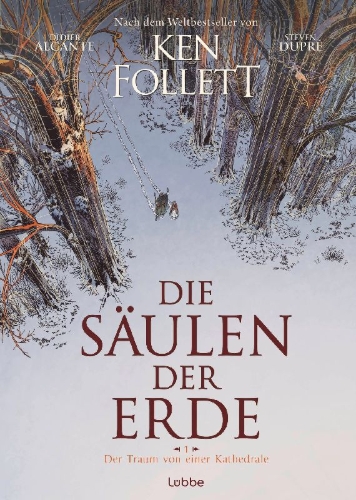 Buchcover und Innenansicht für das Buch: Les Pilliers de la Terre - Tome 01: Le Rêveur de cathédrales