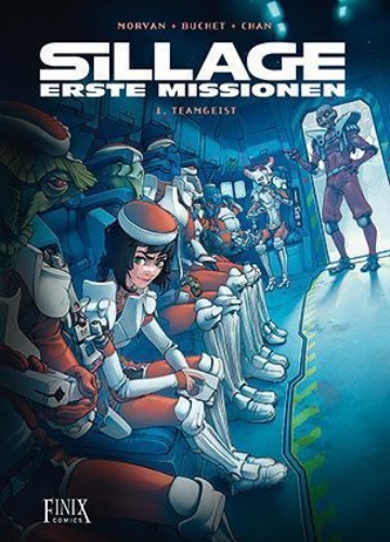 Buchcover und Innenansicht für das Buch: Sillage - Erste Missionen