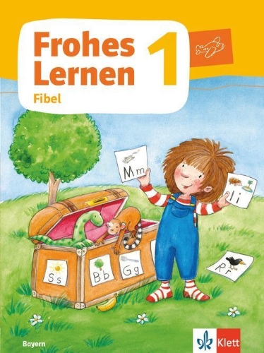 Buchcover und Innenansicht für das Buch: Frohes Lernen 1. Fibel Klasse 1.  Ausgabe Bayern ab 2021