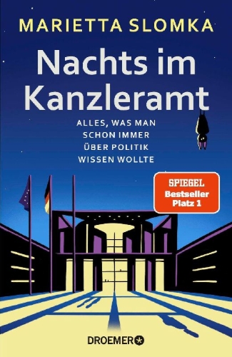 Buchcover und Innenansicht für das Buch: Nachts im Kanzleramt