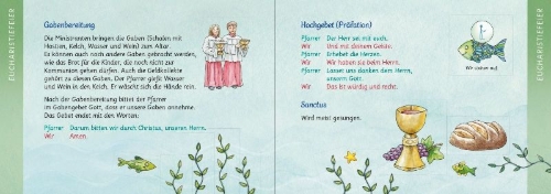 Buchcover und Innenansicht für das Buch: Der Wunschfisch. Die Heilige Messe
