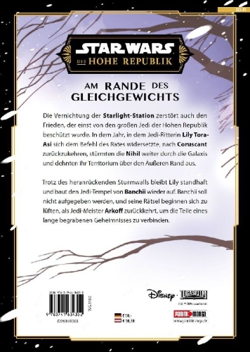 Buchcover und Innenansicht für das Buch: Star Wars: Die Hohe Republik - Am Rande des Gleichgewichts (Manga) 03