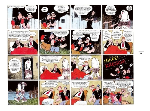 Buchcover und Innenansicht für das Buch: Die Bibliothek der Comic-Klassiker: Popeye