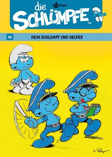Buchcover und Innenansicht für das Buch: Les Schtroumpfs