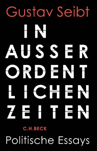 Buchcover und Innenansicht für das Buch: In außerordentlichen Zeiten
