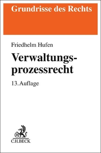 Buchcover und Innenansicht für das Buch: Verwaltungsprozessrecht