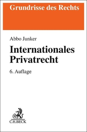 Buchcover und Innenansicht für das Buch: Internationales Privatrecht