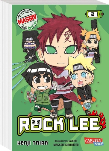 Buchcover und Innenansicht für das Buch: Rock Lee no Seishun Full Power Ninden