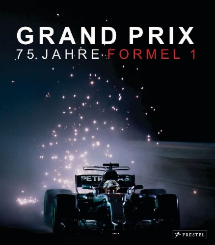 Buchcover und Innenansicht für das Buch: The Grand Prix: 75 Years of Formula One Racing