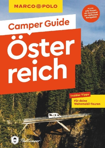 Buchcover und Innenansicht für das Buch: MARCO POLO Camper Guide Österreich