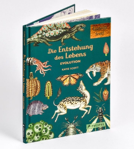 Buchcover und Innenansicht für das Buch: The Story of Life Evolution: Welcome to the Museum