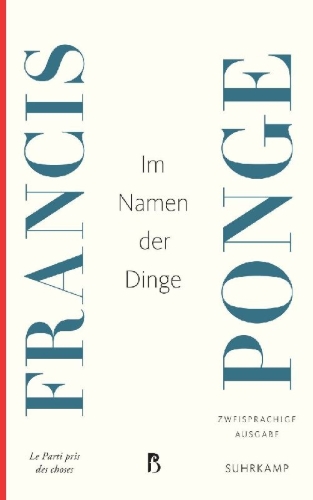 Buchcover und Innenansicht für das Buch: Le Parti pris des choses. Le parti pris des choses