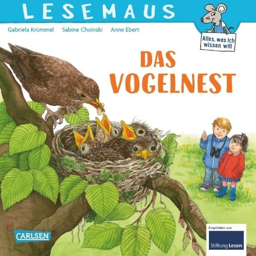 Buchcover und Innenansicht für das Buch: LESEMAUS 108: Das Vogelnest