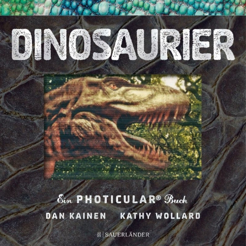 Buchcover und Innenansicht für das Buch: Dinosaur. A Photicular Book