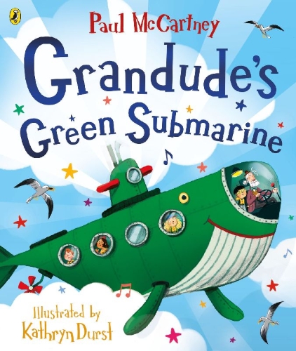 Buchcover und Innenansicht für das Buch: Grandude's Green Submarine