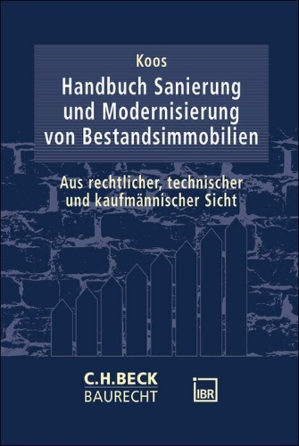 Buchcover und Innenansicht für das Buch: Handbuch Sanierung und Modernisierung von Bestandsimmobilien