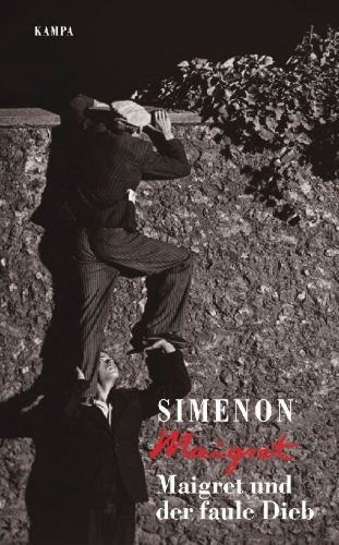 Buchcover und Innenansicht für das Buch: Maigret et le voleur paresseux
