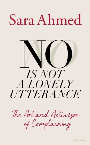 Buchcover und Innenansicht für das Buch: No Is Not a Lonely Utterance