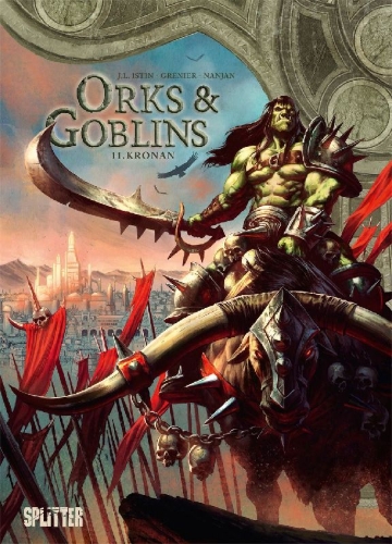 Buchcover und Innenansicht für das Buch: Orks und Goblins. Band 11