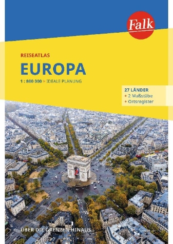 Buchcover und Innenansicht für das Buch: Falk Reiseatlas Europa 1:800.000