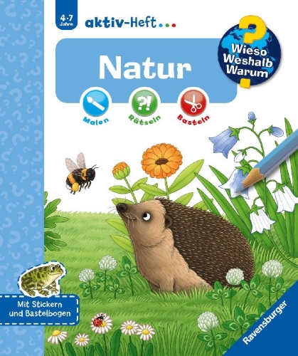 Buchcover und Innenansicht für das Buch: Wieso? Weshalb? Warum? aktiv-Heft: Natur