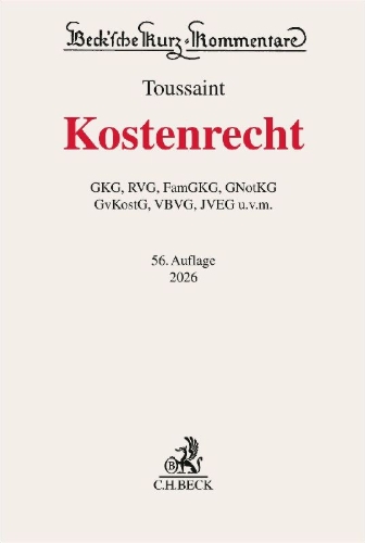 Buchcover und Innenansicht für das Buch: Kostenrecht