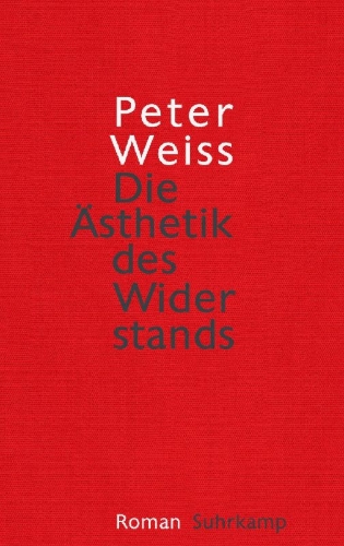 Buchcover und Innenansicht für das Buch: Die Ästhetik des Widerstands