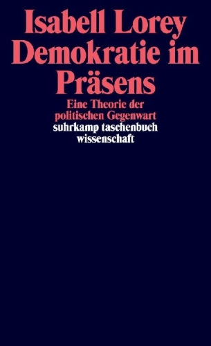 Buchcover und Innenansicht für das Buch: Demokratie im Präsens