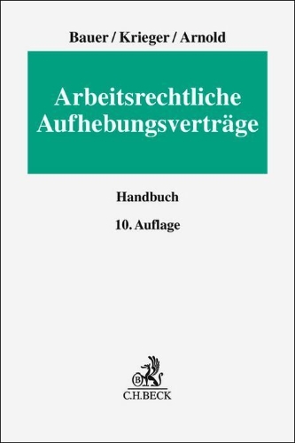 Buchcover und Innenansicht für das Buch: Arbeitsrechtliche Aufhebungsverträge