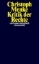 Buchcover und Innenansicht für das Buch: Kritik der Rechte