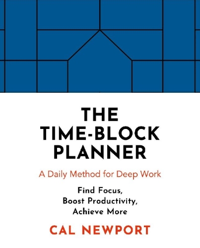 Buchcover und Innenansicht für das Buch: The Time-Block Planner
