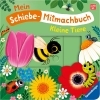 Buchcover und Innenansicht für das Buch: Mein Schiebe-Mitmachbuch - Kleine Tiere
