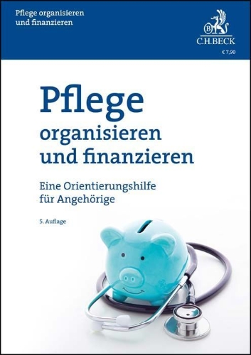 Buchcover und Innenansicht für das Buch: Pflege organisieren und finanzieren