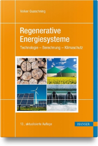 Buchcover und Innenansicht für das Buch: Regenerative Energiesysteme