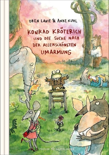 Buchcover und Innenansicht für das Buch: Huntington Toad and the perfect Hug