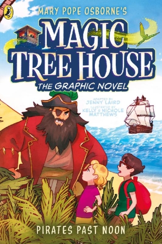 Buchcover und Innenansicht für das Buch: Magic Tree House: Pirates Past Noon